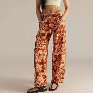 NWOT Mirage printed pull-on jeans by We The Free from Free People in size Small